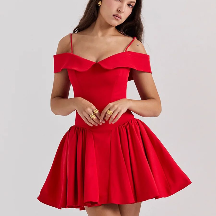 Elegant Off-Shoulder Mini Dress